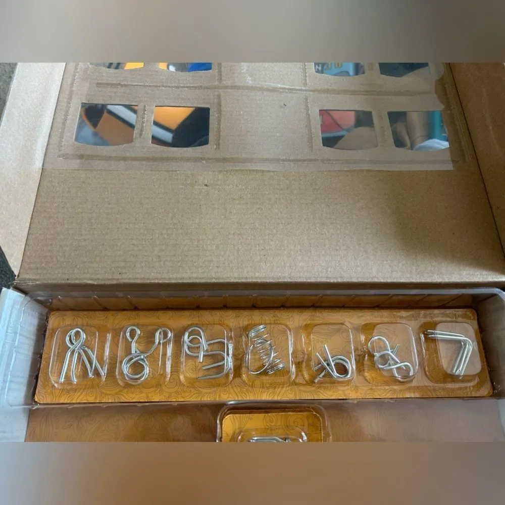 Brain Teaser Wooden and Metal Puzzles